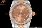 Rolex - Datejust Ladies 278381 31mm Jub Dia RG/SS Champ/Stk GDF MY8215