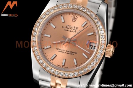 Rolex - Datejust Ladies 278381 31mm Jub Dia RG/SS Champ/Stk GDF MY8215
