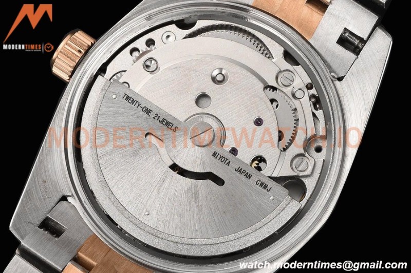 Rolex - Datejust Ladies 278381 31mm Jub Dia RG/SS Brn/Rmn GDF MY8215