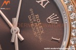 Rolex - Datejust Ladies 278381 31mm Jub Dia RG/SS Brn/Rmn GDF MY8215