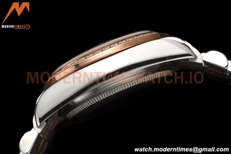 Rolex - Datejust Ladies 278381 31mm Jub Dia RG/SS Brn/Rmn GDF MY8215