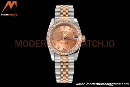 Rolex - Datejust Ladies 278381 31mm Jub Dia RG/SS Champ/Rmn GDF MY8215