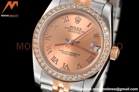 Rolex - Datejust Ladies 278381 31mm Jub Dia RG/SS Champ/Rmn GDF MY8215