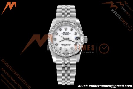 Rolex - Datejust Ladies 278384 31mm Jub Dia SS/SS W-Mop/Dia GDF MY8215