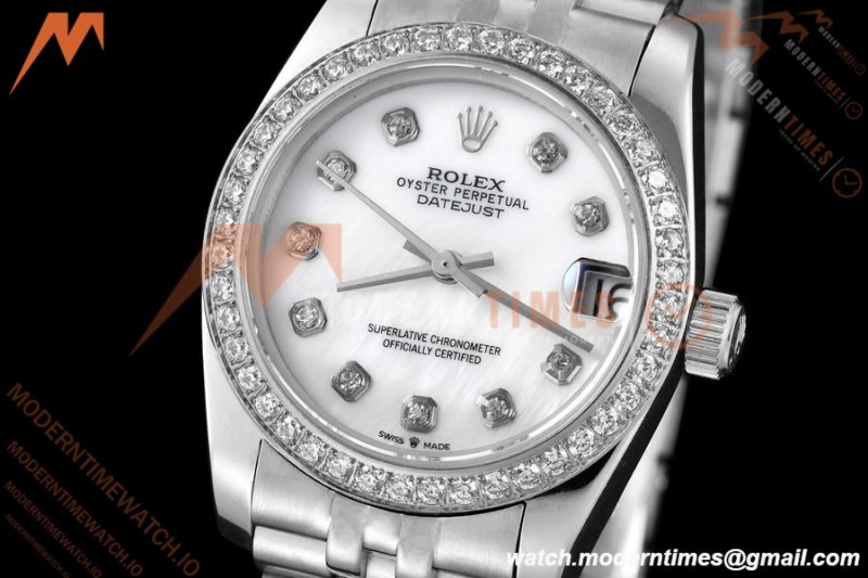 Rolex - Datejust Ladies 278384 31mm Jub Dia SS/SS W-Mop/Dia GDF MY8215