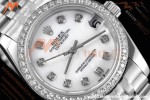 Rolex - Datejust Ladies 278384 31mm Jub Dia SS/SS W-Mop/Dia GDF MY8215