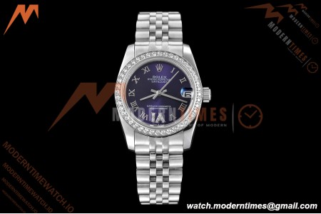 Rolex - Datejust Ladies 278384 31mm Jub Dia SS/SS Purp/Rmn GDF MY8215