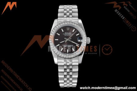 Rolex - Datejust Ladies 278384 31mm Jub Dia SS/SS Grey/Stk GDF MY8215