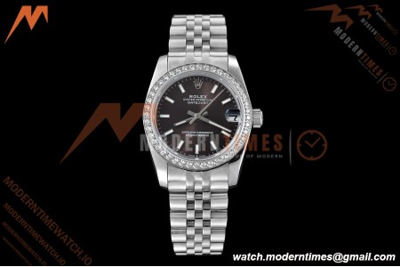 Rolex - Datejust Ladies 278384 31mm Jub Dia SS/SS Grey/Stk GDF MY8215