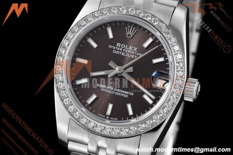 Rolex - Datejust Ladies 278384 31mm Jub Dia SS/SS Grey/Stk GDF MY8215