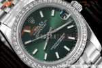 Rolex - Datejust Ladies 278384 31mm Jub Dia SS/SS Grn/Stk GDF MY8215