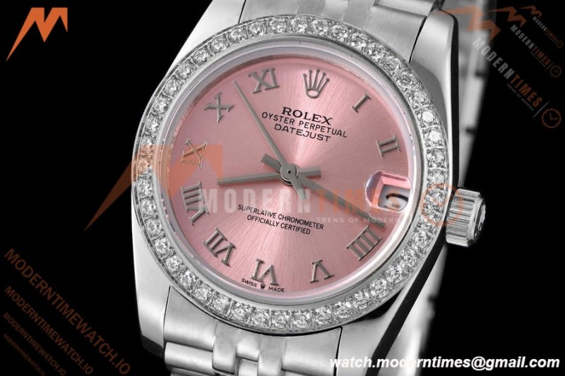 Rolex - Datejust Ladies 278384 31mm Jub Dia SS/SS Pink/Rmn GDF MY8215