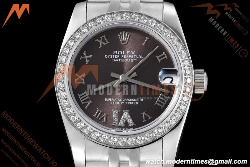 Rolex - Datejust Ladies 278384 31mm Jub Dia SS/SS Gry/Rmn/Dia GDF MY8215