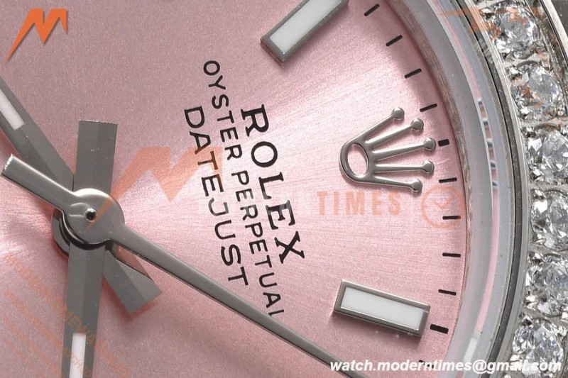 Rolex - Datejust Ladies 278384 31mm Jub Dia SS/SS Pink/Stk GDF MY8215