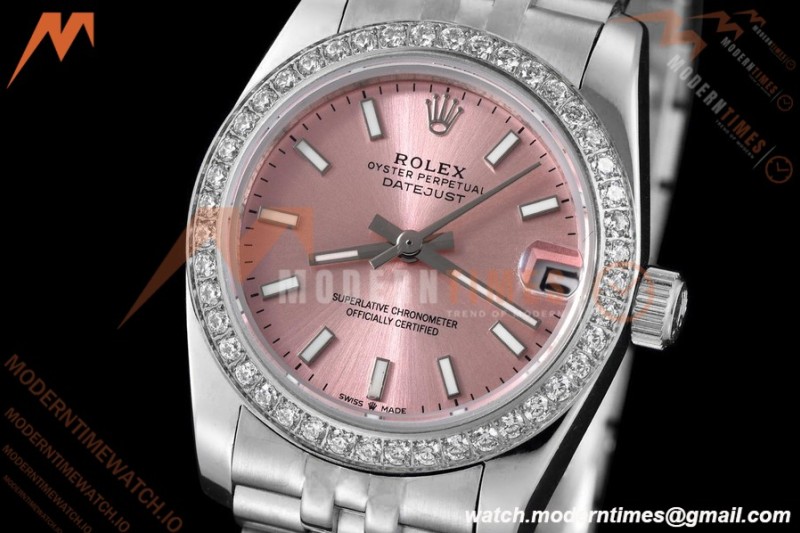 Rolex - Datejust Ladies 278384 31mm Jub Dia SS/SS Pink/Stk GDF MY8215