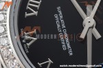 Rolex - Datejust Ladies 278384 31mm Jub Dia SS/SS Blk/Rmn GDF MY8215