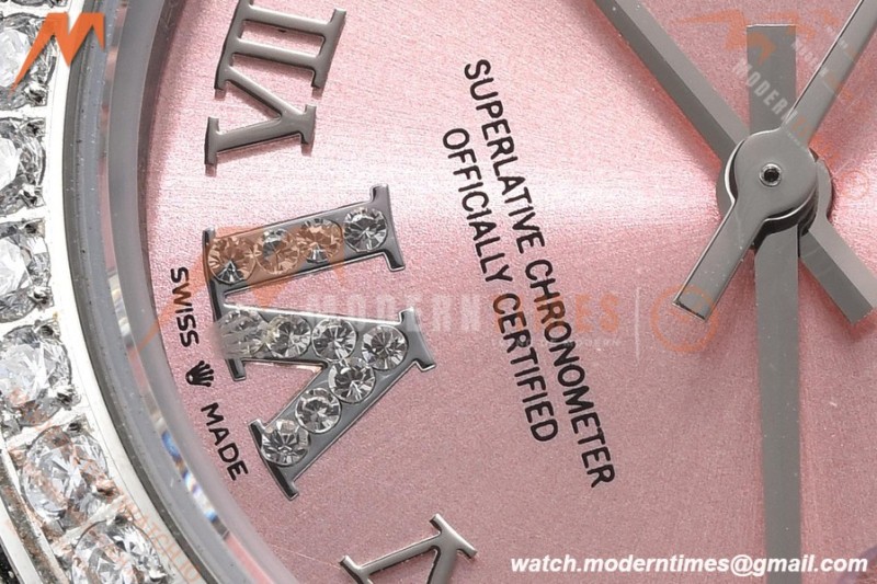 Rolex - Datejust Ladies 278384 31mm Jub Dia SS/SS Pink/Rmn/Dia GDF MY8215