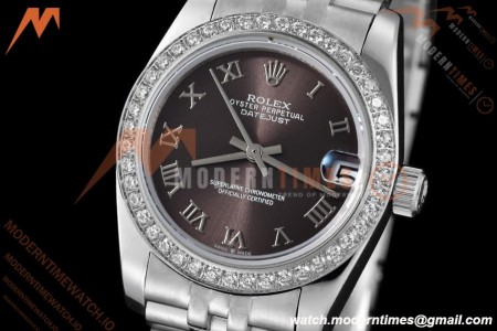 Rolex - Datejust Ladies 278384 31mm Jub Dia SS/SS Gry/Rmn GDF MY8215