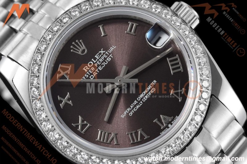 Rolex - Datejust Ladies 278384 31mm Jub Dia SS/SS Gry/Rmn GDF MY8215