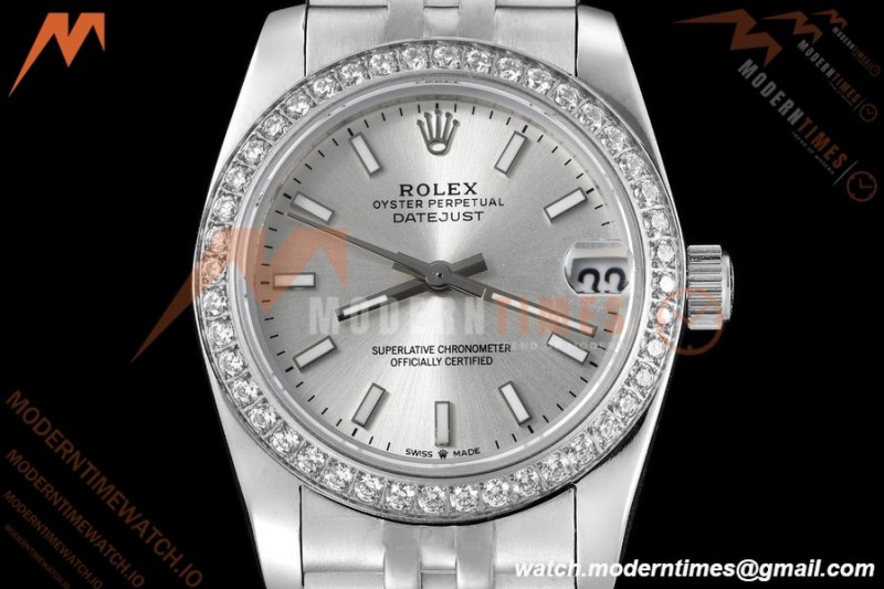 Rolex - Datejust Ladies 278384 31mm Jub Dia SS/SS Gry/Rmn GDF MY8215