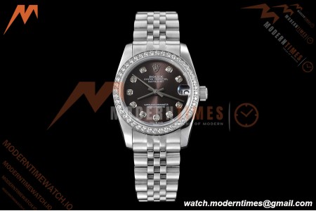 Rolex - Datejust Ladies 278384 31mm Jub Dia SS/SS Gry/Dia GDF MY8215