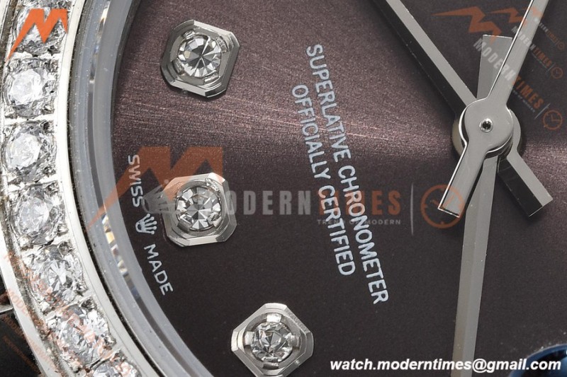 Rolex - Datejust Ladies 278384 31mm Jub Dia SS/SS Gry/Dia GDF MY8215