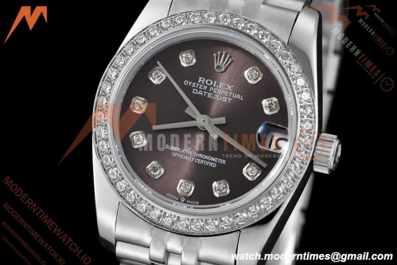 Rolex - Datejust Ladies 278384 31mm Jub Dia SS/SS Gry/Dia GDF MY8215
