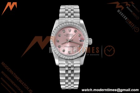 Rolex - Datejust Ladies 278384 31mm Jub Dia SS/SS Pink/Dia GDF MY8215