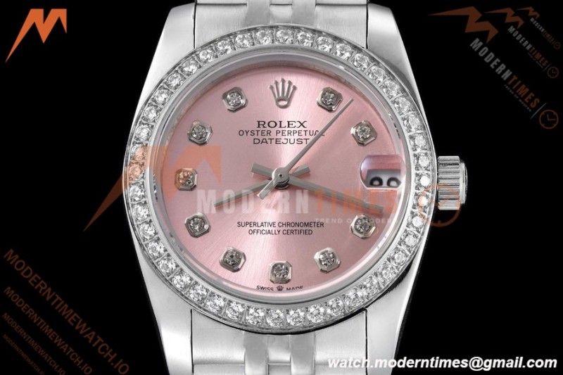 Rolex - Datejust Ladies 278384 31mm Jub Dia SS/SS Pink/Dia GDF MY8215