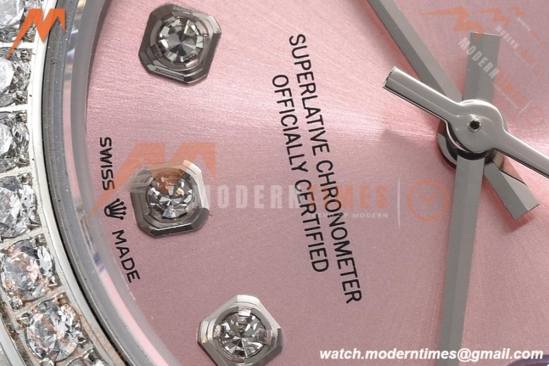 Rolex - Datejust Ladies 278384 31mm Jub Dia SS/SS Pink/Dia GDF MY8215