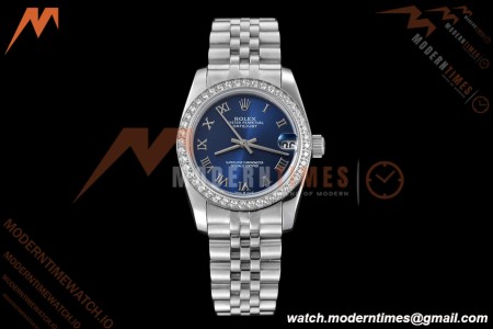 Rolex - Datejust Ladies 278384 31mm Jub Dia SS/SS Blu/Rmn GDF MY8215