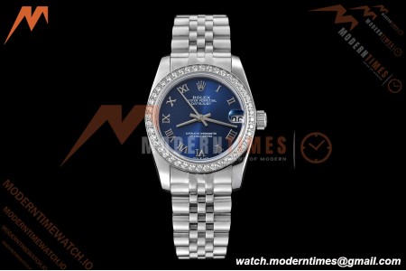Rolex - Datejust Ladies 278384 31mm Jub Dia SS/SS Blu/Rmn GDF MY8215