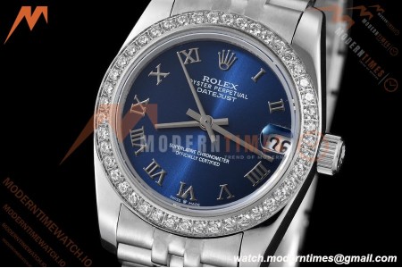 Rolex - Datejust Ladies 278384 31mm Jub Dia SS/SS Blu/Rmn GDF MY8215