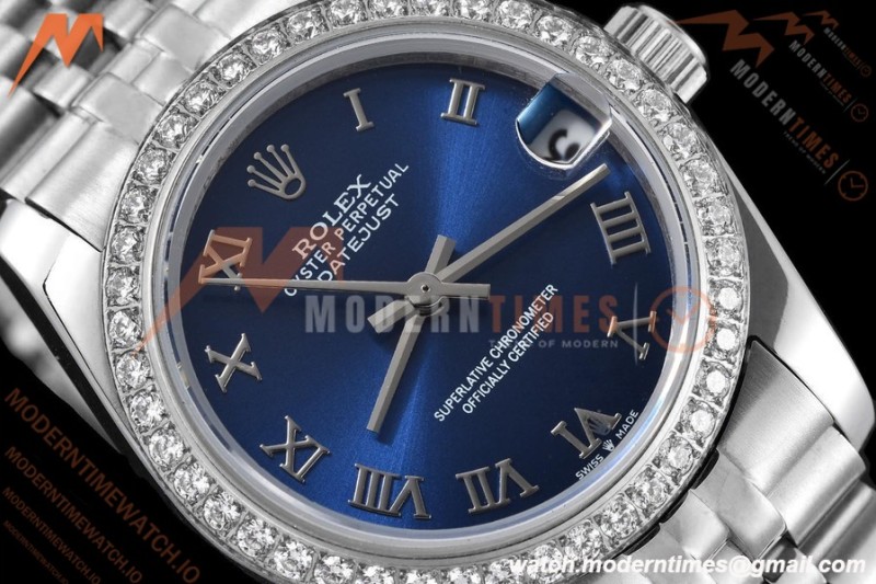 Rolex - Datejust Ladies 278384 31mm Jub Dia SS/SS Blu/Rmn GDF MY8215