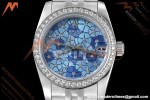 Rolex - Datejust Ladies 278384 31mm Jub Dia SS/SS Floral Motif/Dia GDF MY8215