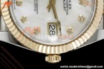 Rolex - DJ2 41mm 126333 Jub Flt Gold Wrapped Gain Weight YG/SS MOP/Dia 3EF V2 VR3235