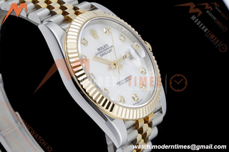 Rolex - DJ2 41mm 126333 Jub Flt Gold Wrapped Gain Weight YG/SS MOP/Dia 3EF V2 VR3235