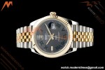 Rolex - DJ2 41mm 126333 Jub Flt Gold Wrapped Gain Weight YG/SS Wimbledon Grey/Rmn 3EF V2 VR3235
