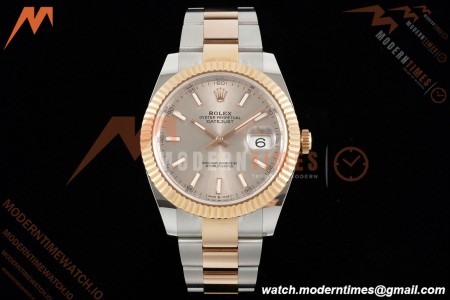 Rolex - Datejust 126331 41mm 904L Gain Weight Oys Flt RG/SS Champ/Stick ARF SH3235