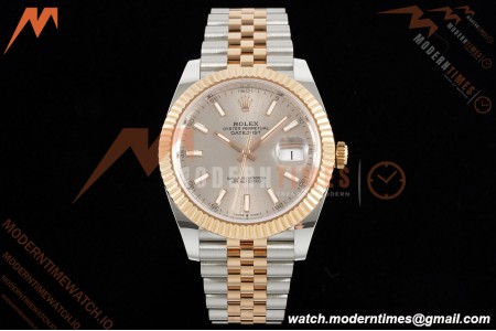 Rolex - Datejust 126331 41mm 904L Gain Weight Jub Flt RG/SS Champ/Stick ARF SH3235