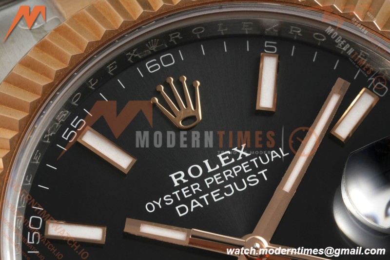 Rolex - Datejust 126331 41mm 904L Gain Weight Oys Flt RG/SS Blk/Stk ARF SH3235 | 롤렉스 - 데이트저스트 126331 41mm 904L 게인 웨이트 오이스터 퍼페츄얼 RG/SS 블랙/스틸 ARF SH3235