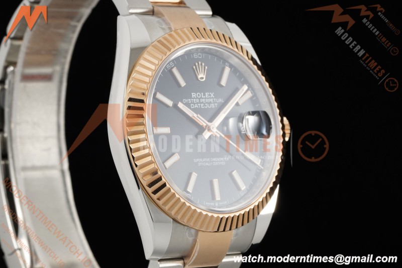 Rolex - Datejust 126331 41mm 904L Gain Weight Oys Flt RG/SS Blk/Stk ARF SH3235 | 롤렉스 - 데이트저스트 126331 41mm 904L 게인 웨이트 오이스터 퍼페츄얼 RG/SS 블랙/스틸 ARF SH3235