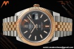 Rolex - Datejust 126331 41mm 904L Gain Weight Jub Flt RG/SS Blk/Stk ARF SH3235