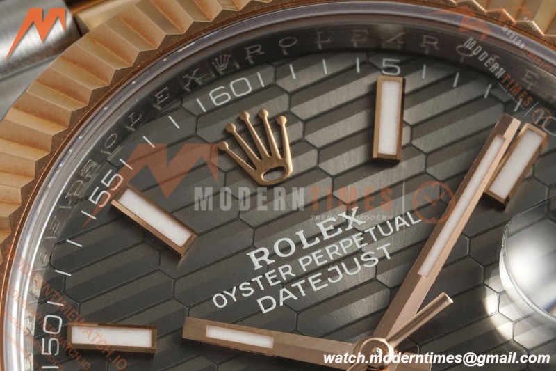 Rolex - Datejust 126331 41mm 904L Gain Weight Jub Flt RG/SS Grey/Stk ARF SH3235 | 롤렉스 - 데이트저스트 126331 41mm 904L 게인 웨이트 주브 플랫 레드/SS 그레이/스틸 ARF SH3235