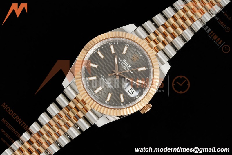 Rolex - Datejust 126331 41mm 904L Gain Weight Jub Flt RG/SS Grey/Stk ARF SH3235 | 롤렉스 - 데이트저스트 126331 41mm 904L 게인 웨이트 주브 플랫 레드/SS 그레이/스틸 ARF SH3235