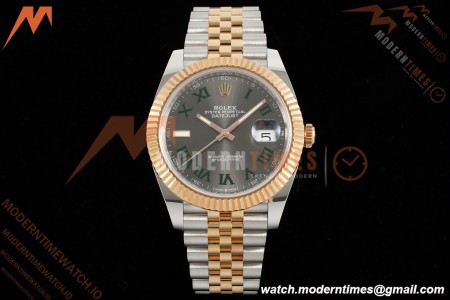 Rolex - Datejust 126331 41mm Wimbledon 904L Gain Weight Jub Flt RG/SS Grey/Rmn ARF SH3235