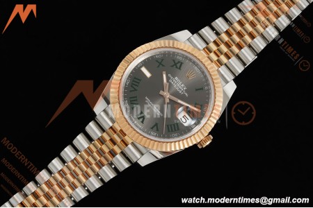 Rolex - Datejust 126331 41mm Wimbledon 904L Gain Weight Jub Flt RG/SS Grey/Rmn ARF SH3235