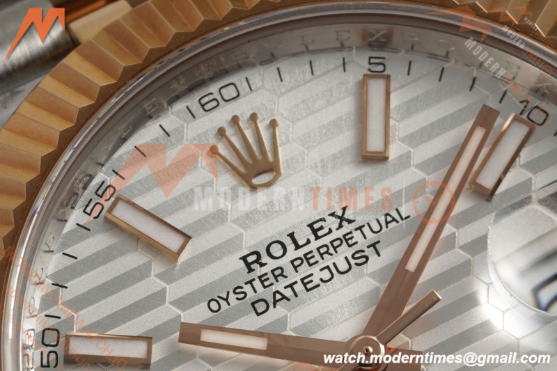 Rolex - Datejust 126331 41mm 904L Gain Weight Jub Flt RG/SS Silv/Stk ARF SH3235