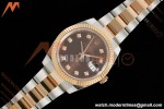 Rolex - Datejust 126331 41mm 904L Gain Weight Oys Flt RG/SS Brn/Dia ARF SH3235