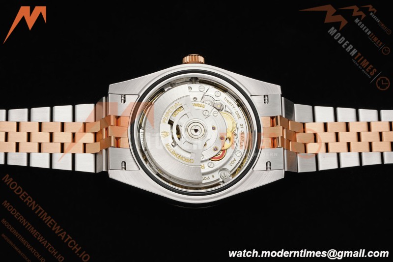 Rolex - Datejust 126331 41mm 904L Gain Weight Jub Flt RG/SS Brn/Dia ARF SH3235 | 롤렉스 - 데이트저스트 126331 41mm 904L 게인 웨이트 주브 플랫 레드/스틸 브라운/다이아 ARF SH3235